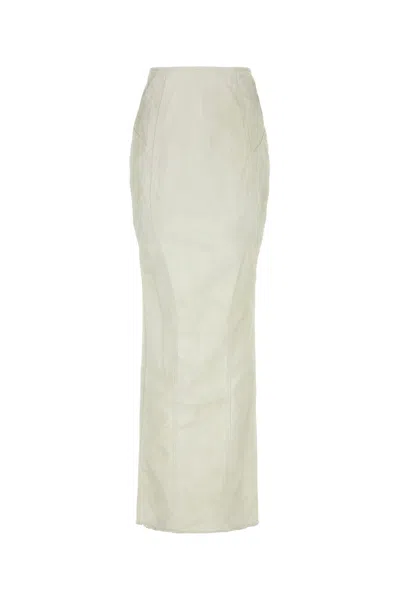 ENTIRE STUDIOS GONNA CHANNEL IN DENIM STRETCH BIANCO DONNA