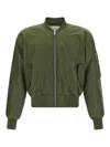 Entire Studios Nylon Bomber Jacket Puffer Jackets Green In Green