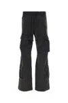 Entire Studios Cargo Wide-leg Trousers In Black