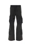 Entire Studios Cargo Wide-leg Trousers In Black
