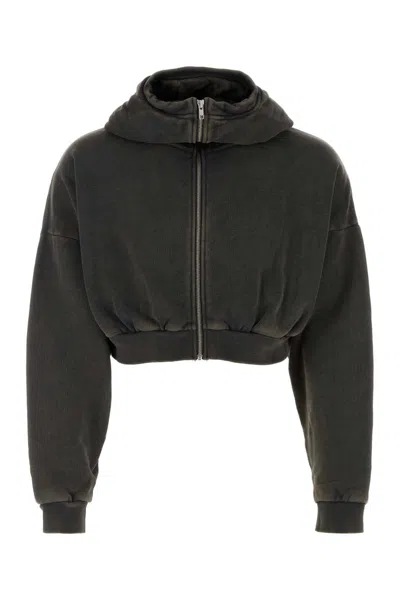 Entire Studios Charcoal Cotton Oversize Sweatshirt