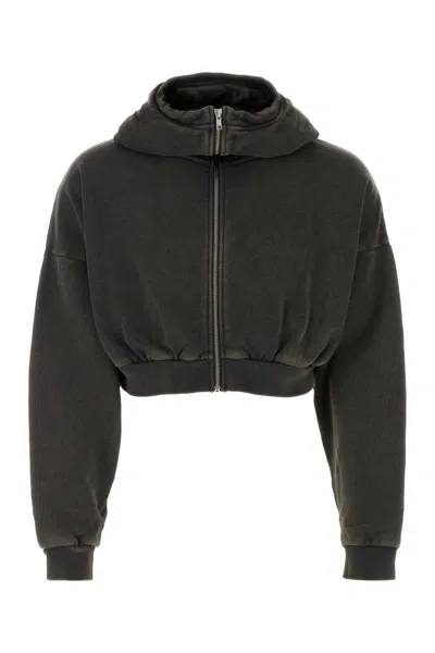 ENTIRE STUDIOS CHARCOAL COTTON OVERSIZE SWEATSHIRT