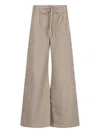 Entire Studios Elastic Waist Casual Pants In Beige