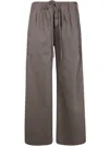 Entire Studios Cinch Wide-leg Trousers In Grey