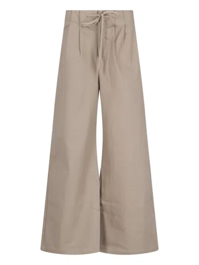 Entire Studios "cinch" Track Pants Beige In Gold