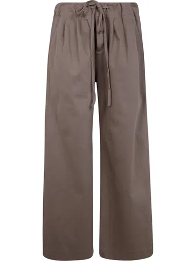 Entire Studios Cinch Wide-leg Trousers In Grey