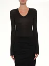 Entire Studios Circle Neck Bodysuit In Black