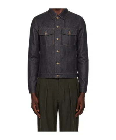 Entire Studios Classic Denim Jacket In Multi
