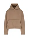 Entire Studios Oversized Organic Cotton Hoodie With Drop Shoulder In Beige