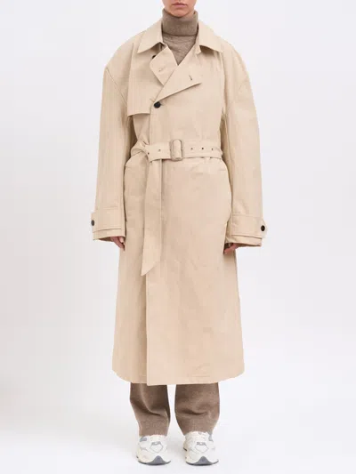 Entire Studios Classic Light Sand Trench In Neutral