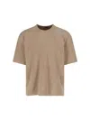 Entire Studios Panelled Short-sleeved T-shirt In Beige