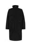 Entire Studios Coat Raincoat In Black