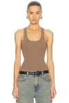 Entire Studios Light Brown Viscose Blend Top In Brown