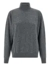 Entire Studios Concrete Turned-up High-neck Sweater In Gray