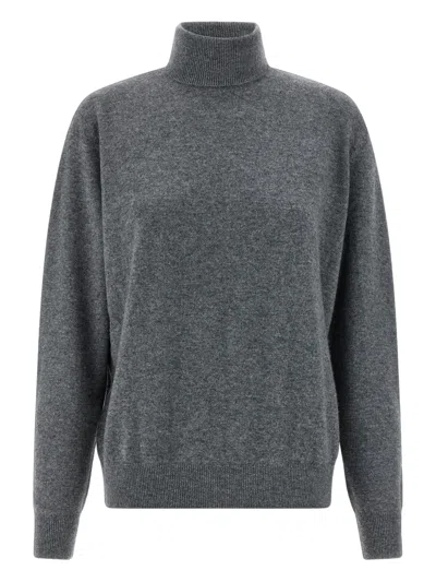 ENTIRE STUDIOS CONCRETE TURNED-UP HIGH-NECK SWEATER