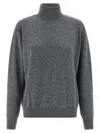 Entire Studios Concrete Turned-up High-neck Sweater In Gray