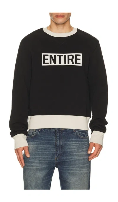 Entire Studios Contro Crew Sweatshirt In Black