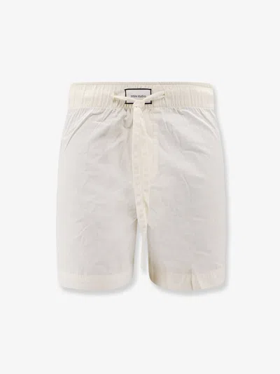 Entire Studios Cotton Bermuda Shorts In Sand