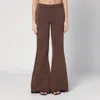 Entire Studios Flared Trousers With Back Pocket And Elastic Waistband In Brown