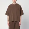 Entire Studios Oversized Crewneck T-shirt In Brown