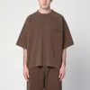 Entire Studios Oversized Crewneck T-shirt In Brown