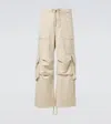 Entire Studios Cotton Canvas Cargo Pants In White