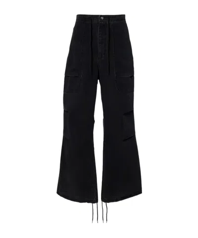 Entire Studios Cotton Cargo Pants In Black