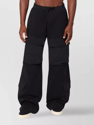 ENTIRE STUDIOS COTTON CARGO PANTS ELASTIC WAISTBAND