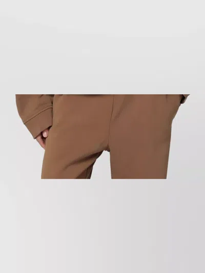 Entire Studios Cotton Crewneck Sweatshirt Dropped Shoulders In Brown