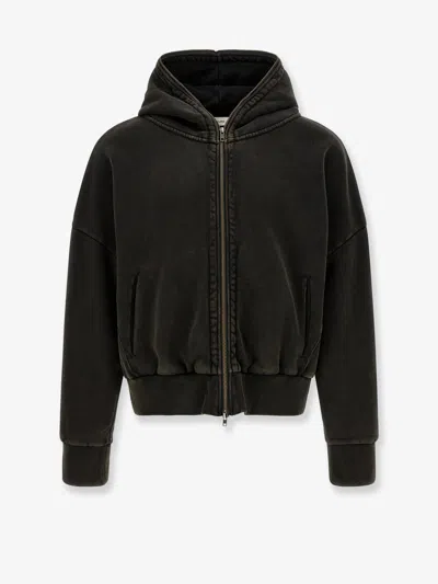 Entire Studios Cotton Eternal Zip Hoodie In Black