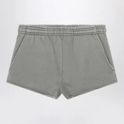 Entire Studios Cotton Grey Flared Trousers In Gray