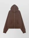 Entire Studios Cotton Hooded Sweatshirt Kangaroo Pocket In Brown