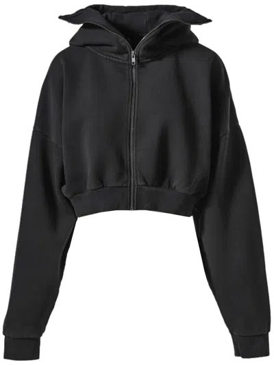 Entire Studios Cotton Hoodie In Black