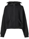 Entire Studios Eternal Zip Hooded Sweatshirt In Black