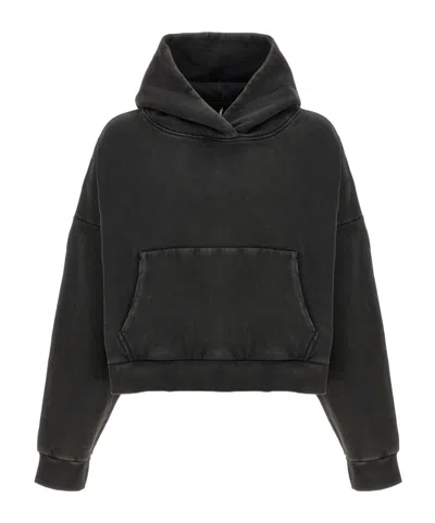 Entire Studios Organic Cotton Drop Shoulder Hooded Sweater In Brown