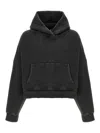 Entire Studios Cotton Sweatshirt Drop Shoulders Hooded Kangaroo Pocket In Black