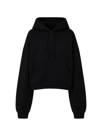 Entire Studios Cotton Hoodie In Black