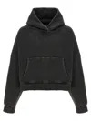 Entire Studios Cotton Sweatshirt Drop Shoulders Hooded Kangaroo Pocket In Gray
