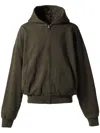 Entire Studios Cotton Hoodie In Green