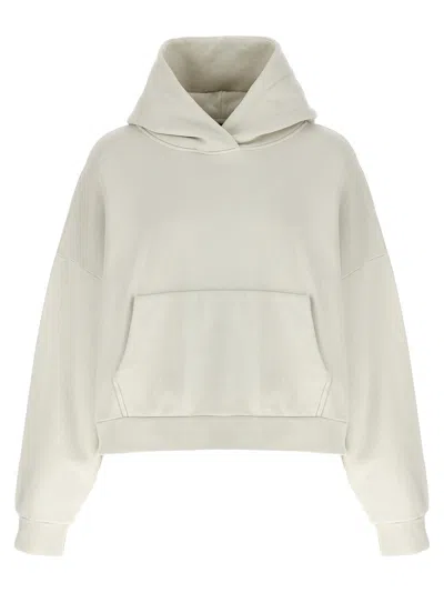 Entire Studios Cotton Hoodie Sweatshirt Beige In Gray