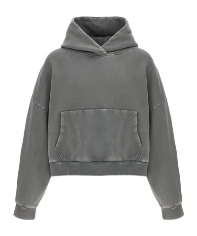 Entire Studios Cotton Hoodie Sweatshirt In Gray