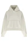 Entire Studios Cotton Hoodie Sweatshirt Beige In White