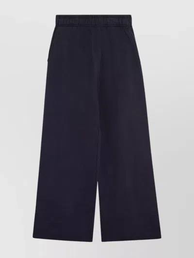 Entire Studios Cotton Ink Trousers Side Pockets Wide Leg In Blue