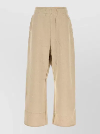Entire Studios Cotton Joggers Wide Leg Side Back Pockets In Brown