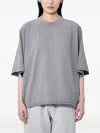Entire Studios Cotton Oversized T-shirt In Gray