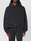 Entire Studios Cotton Sweatshirt Drop Shoulders Hooded Kangaroo Pocket In Black