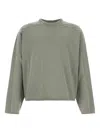 Entire Studios Dove Grey Cotton Oversize T-shirt In Grey