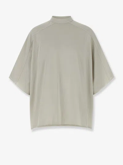 Entire Studios Cotton T-shirt With Distressed Effect In Gray