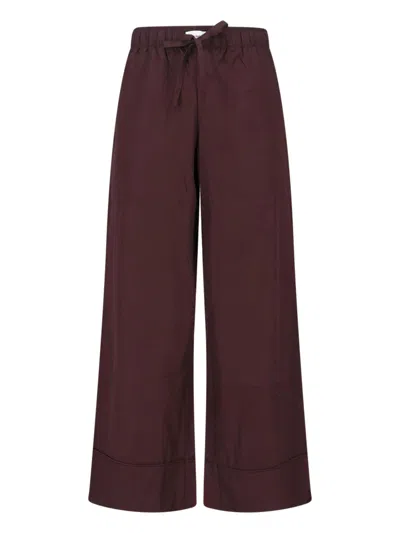 Entire Studios Cotton Trousers In Brown