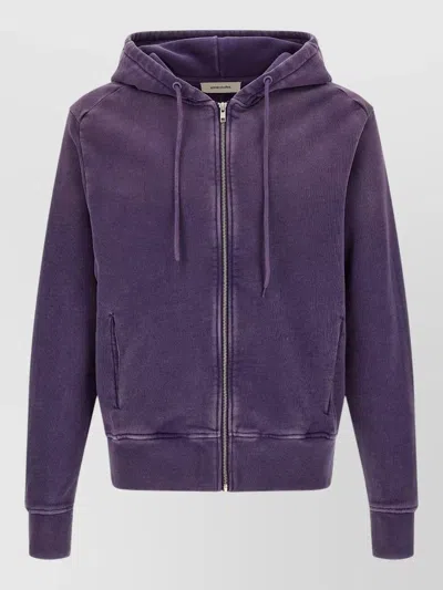 Entire Studios Cotton Zip Hoodie In Purple